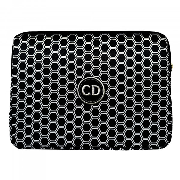 Laptop Case HEXAGON mit Initialen-Patch